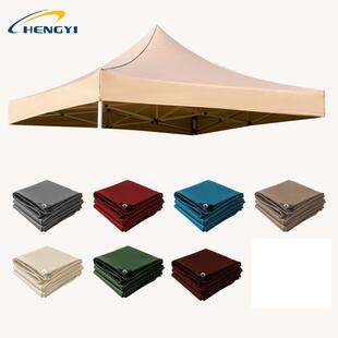 户外野营广告篷自动伸缩支架展览帐篷遮阳防雨便携尖顶折叠顶篷布