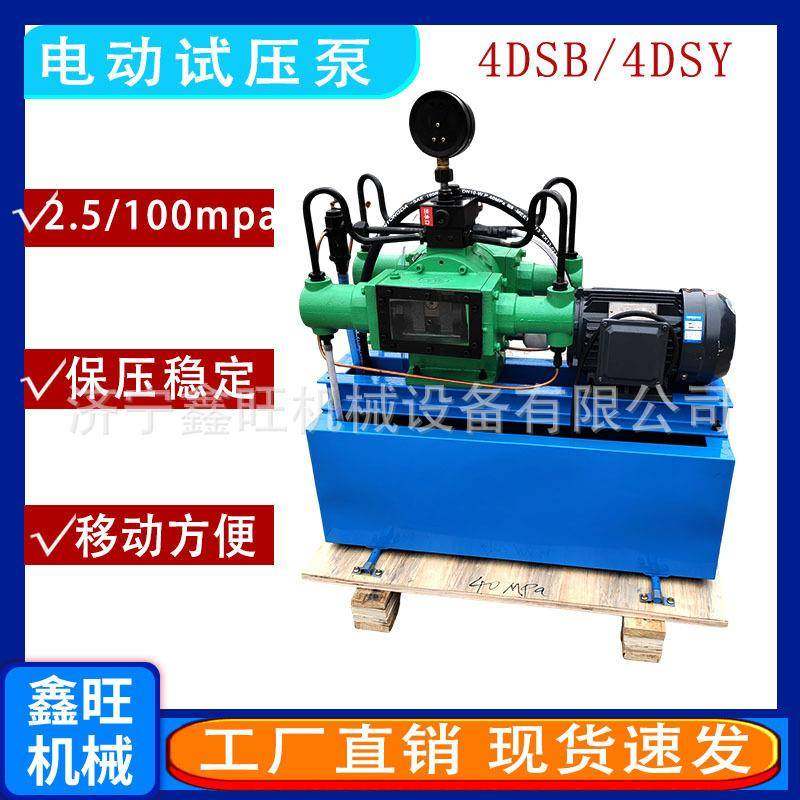 鑫旺4DSY-25公斤大流量地暖管道水管测压机打压电动试压泵便携式