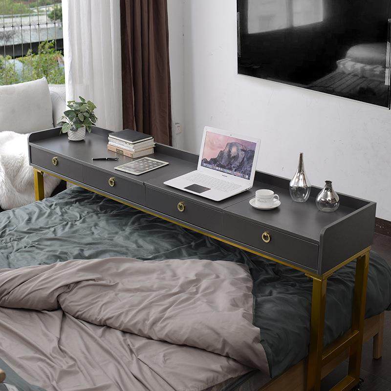 轻奢跨床桌可移动床上桌梳妆台电脑桌卧室现代多功能床边桌床尾桌