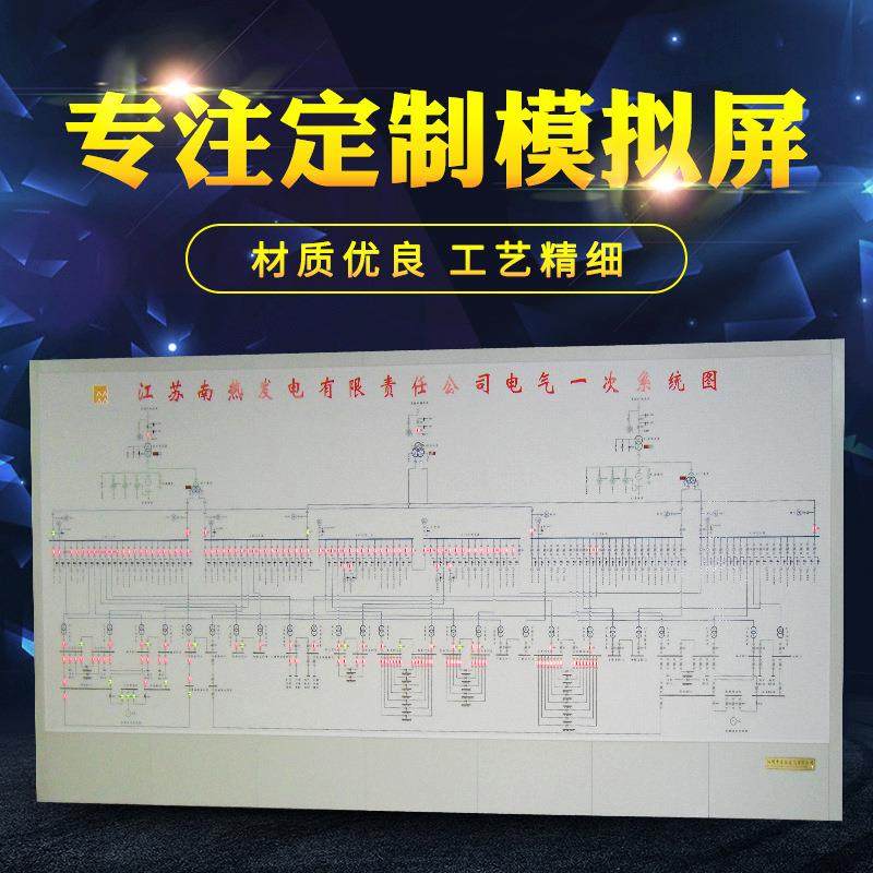 变电所电力灯光模拟器调度控制中心模拟屏工艺流程图板系统模拟盘