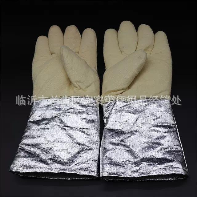 防铝箔耐高PVM温手温隔热防火套手套500度耐高隔热手套高温护