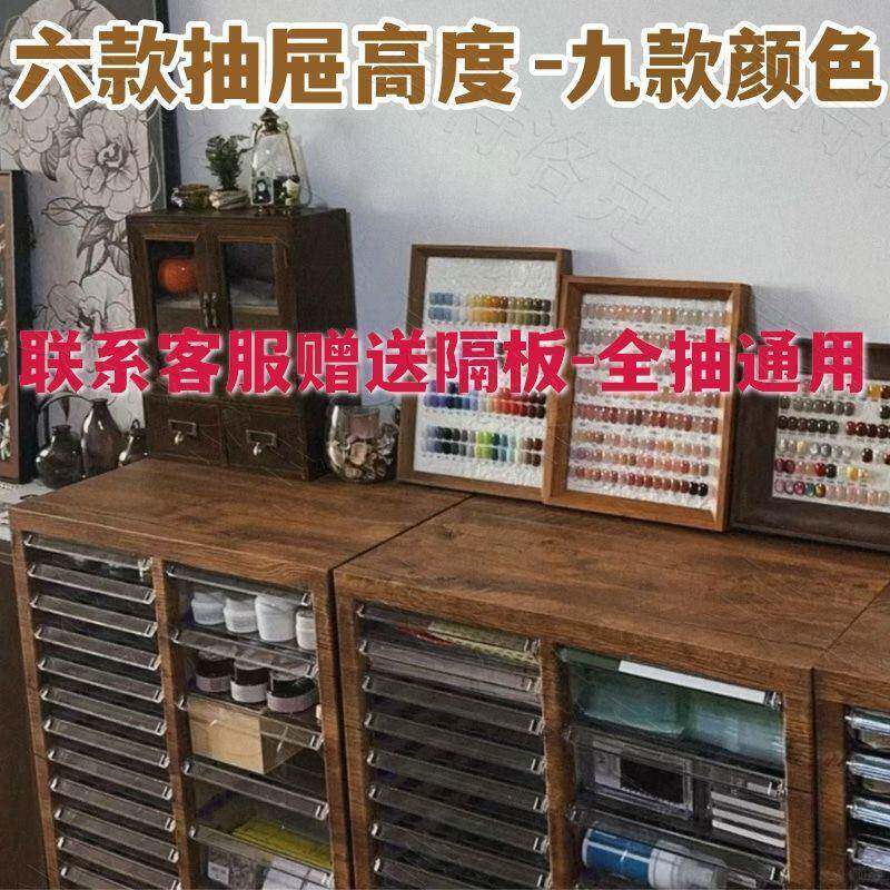 平底美甲店收纳柜烘焙磨具柜A4文件柜抽屉式甲油胶罐装家具抽屉柜
