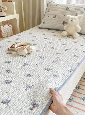 学生宿舍专5用双面全棉床垫子202BJM款纯棉榻榻米床护垫防滑褥新