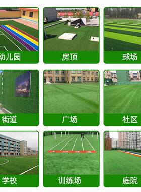 人造假草皮仿真草绿色地毯JJX塑户外阳坪台铺幼儿园垫人工料绿植