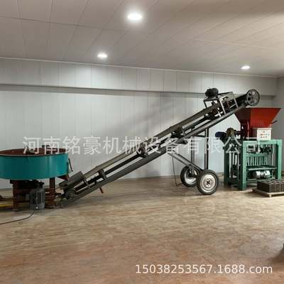 435半自动料斗制水泥砖机生产铺-YNI路砖多机孔波浪砖砖免烧空心