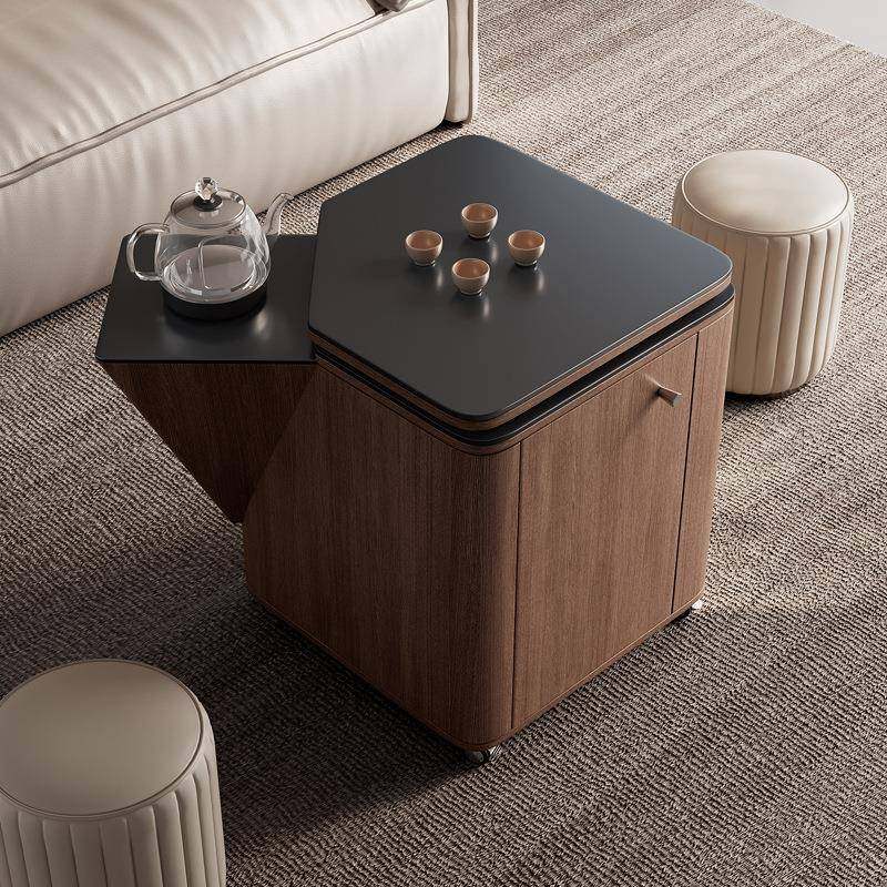 鼎立诚移动茶木台可升阳降泡茶用现代家简约新中式台小型ISD旋转,商业/办公家具,茶台/茶桌,淘宝优惠券,粉丝福利购,淘宝优惠卷