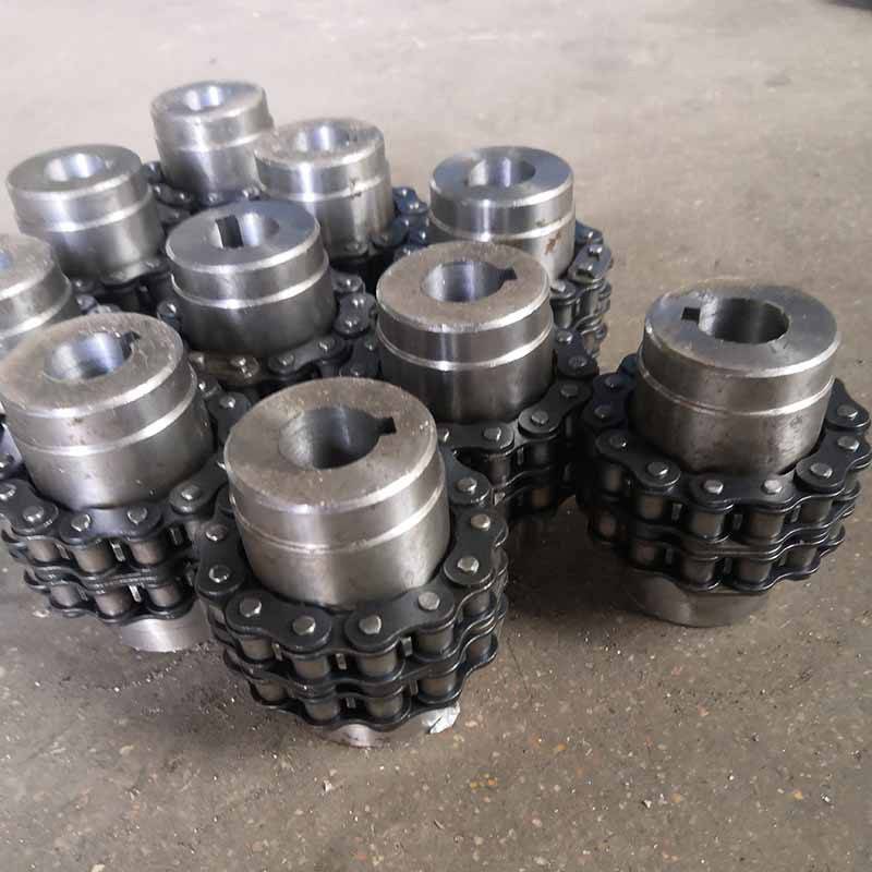 GL双排链条滚子链联轴器 KC滚子链联轴器 链条传动件链轮联轴器