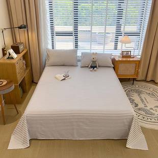 单秋冬加厚磨毛床单单件纯棉生态老单粗布宿舍被其人他AL102725学