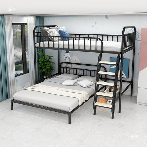 上高架床单铁层艺复下式二楼YTB床省空间上床桌错层高低床步梯阁