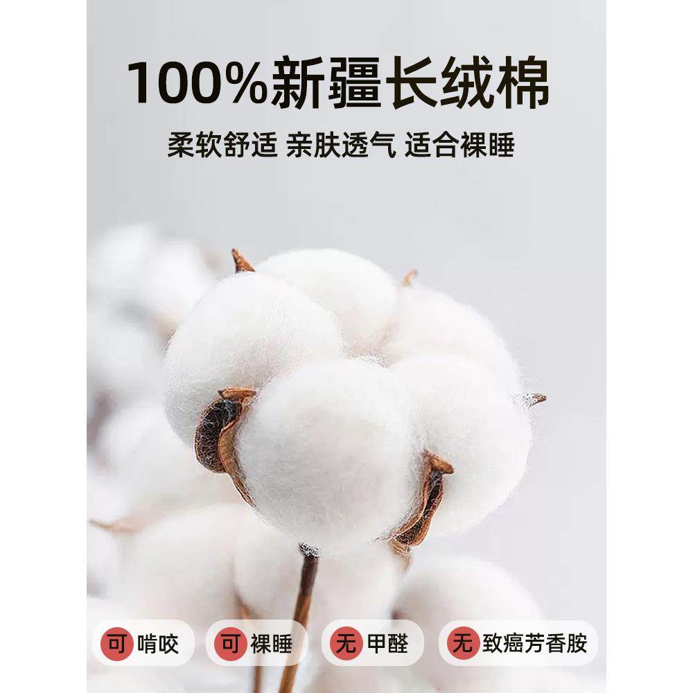 纯三棉床笠单件10037115全棉床罩新2025款防尘床垫保护全罩包儿童,床上用品,床裙,淘宝优惠券,粉丝福利购,淘宝优惠卷