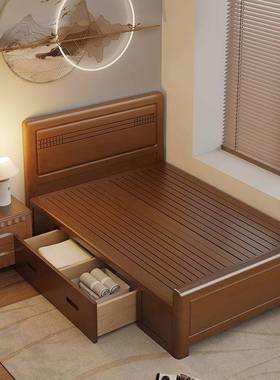 木单人1床米儿童床5单人ZCE床成实人1.3米储物床1.5米老人床0.9米