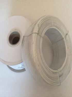 0.45mm黑白色椭圆形线迷你1带包胶软867扎线000米卷一带轴扎线