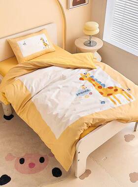 2025全棉数印花幼园被子宝22936三件儿码套儿童午睡宝入园六件套