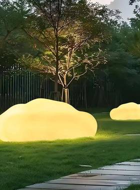 云朵落灯灯户外场商摆件太阳能景观草TJS坪氛围灯大云彩灯地led