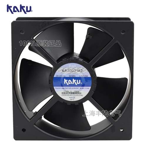 KAKU卡固220V0KUK.H26A冷2却风扇A2060A2励磁柜K内轴流风机00*60m