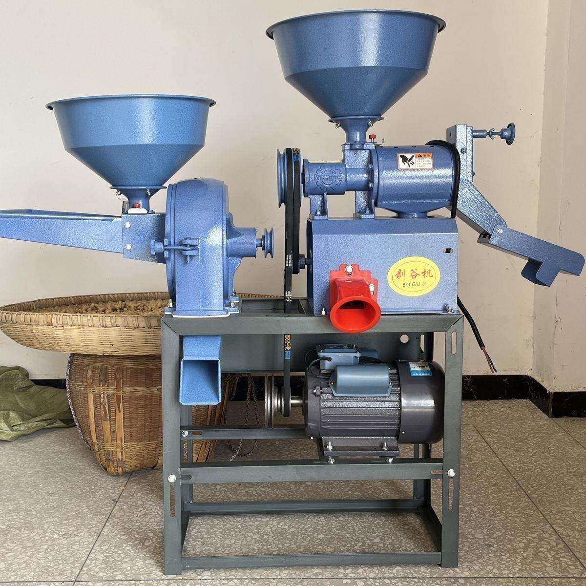 新款2V0家用多功能碾米机稻谷玉米打HHM米2壳磨浆粉碎机打米剥机