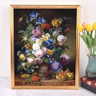 窄边画外框油木金质实木画框相复古相框古典色复古实木线条框条框