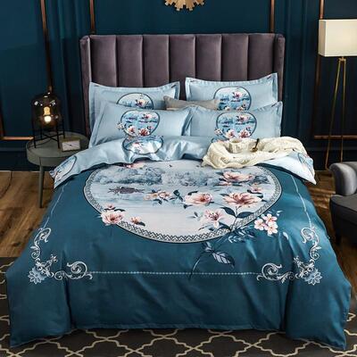 全棉1床00ZCM纯棉用品上四件套床单被罩被套人单人学生宿舍四季1.