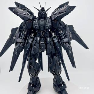 长龍MGX1黑袭午强夜自由447配E色高达模型/100版拼装机甲可动手