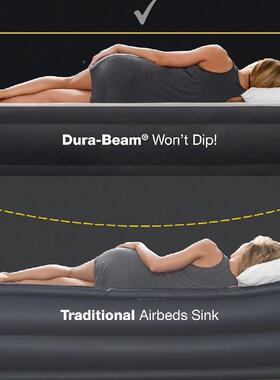 热充气床垫家户外单双床TVG人销气垫加大用加厚蓝色折叠充气床垫