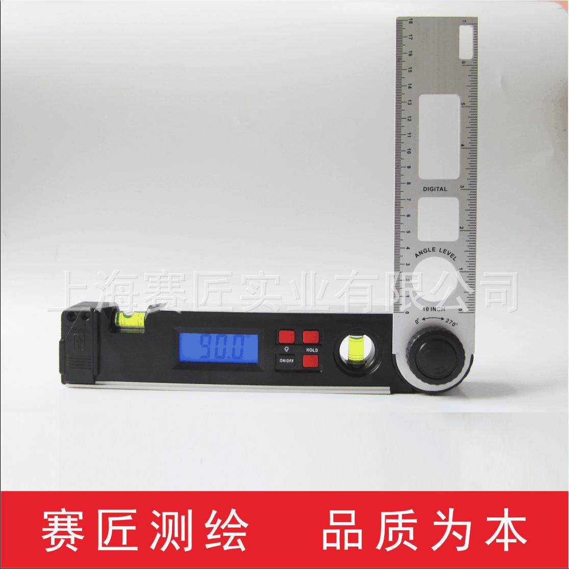 赛匠0-720数显角度尺200mIVV度m平尺角度尺二合一20c水m电子角度