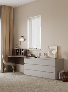 桌小大户VHR型意式极简梳妆台斗柜一卧室书桌体化妆组合高端