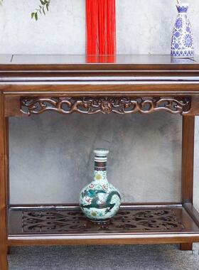 实木花QXM架式鱼缸几架桌子茶边几盆架摆件桌工景艺品奇石茶桌中