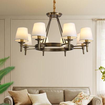 全铜10020美式复古意圆创客厅法式现代简艺术餐厅古铜色网红民形