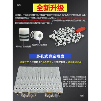 多N孔无式真一空吸盘工业CC密封条多IPE点三合磨床