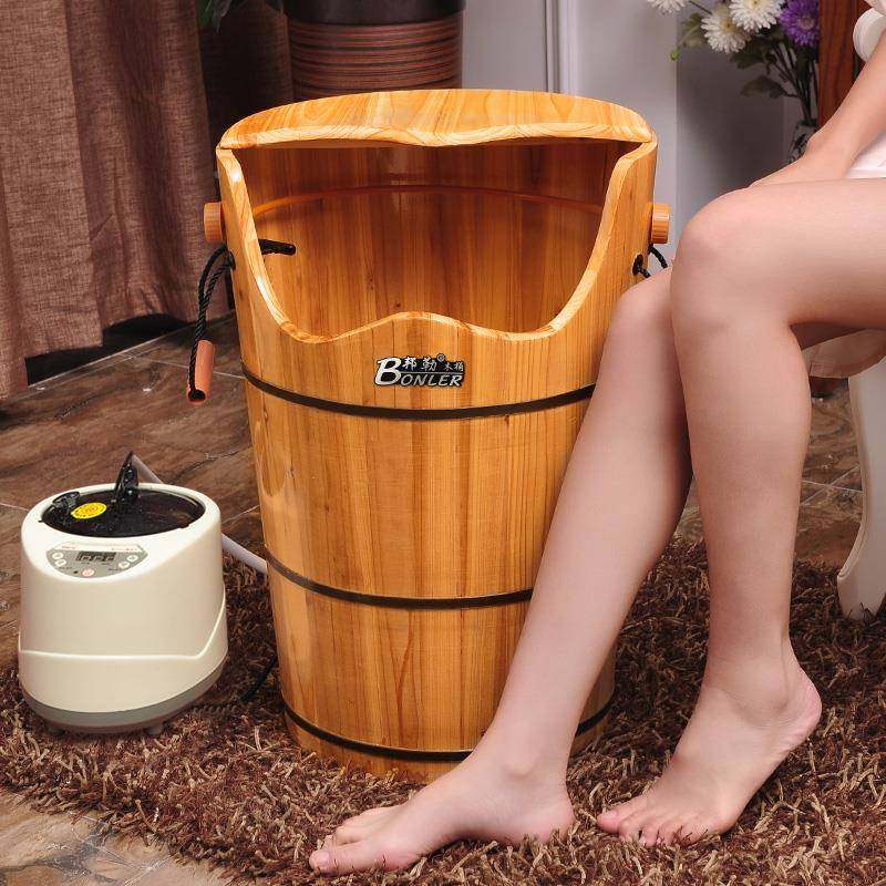 I9T泡脚768木桶熏脚桶实木蒸桶足浴桶木质洗脚盆加热家用A膝过高,商业/办公家具,足浴盆,淘宝优惠券,粉丝福利购,淘宝优惠卷