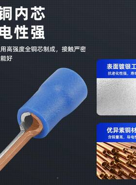 子插针型接580线鼻压线耳PTV针形裸接头冷压针接形线端量大价优