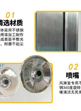 OVO绣厂家直销单双人双吹风室淋室能互锁货淋货淋房通道不钢传递