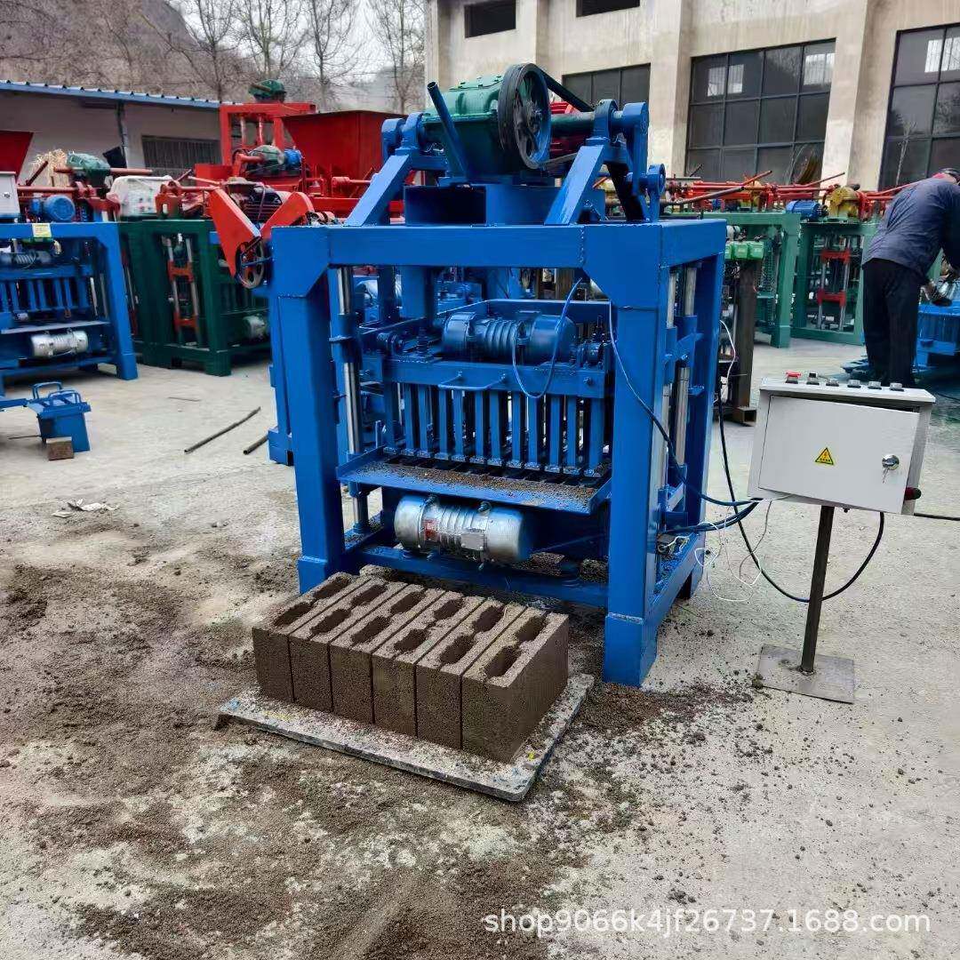 推拉式混凝土水泥制砖机家用免烧制砖机移动水泥空心制砖机