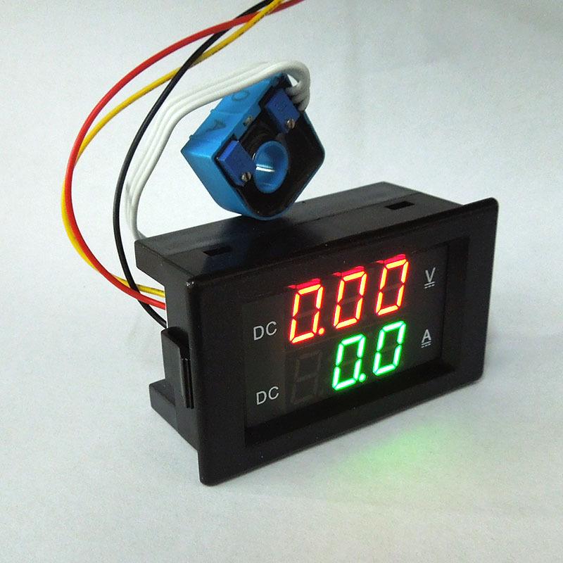 YB4835HVADC0-100V300V600V霍尔直流电压电流表数显数字表头