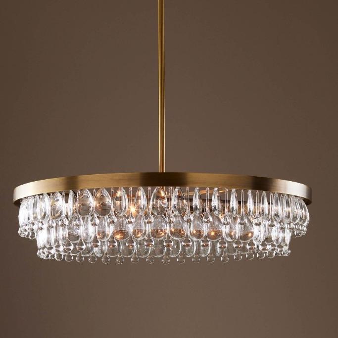 美式灯后现代别墅客厅圆形大厅楼梯创意卧室简约餐厅轻奢水晶吊灯