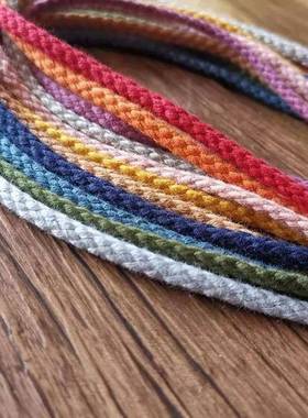 棉圆绳101色腰绳抽绳VZI刺绣俊8股纺织业辅料绳子裤头绳帽现货