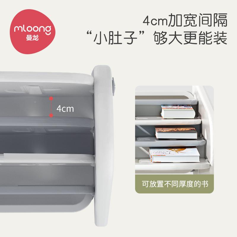 仙整人掌书架架绘本宝宝玩具收纳架子儿童XCX储物子塑料柜理书架
