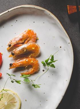 RFW日具式简约平盘复手捏粗陶餐套装菜盘汤盘意盘碟冷菜盘创家古