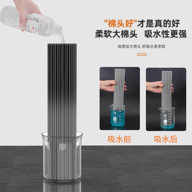 对折式家47用绵海拖把卫生海间吸水胶一拖净棉绵头