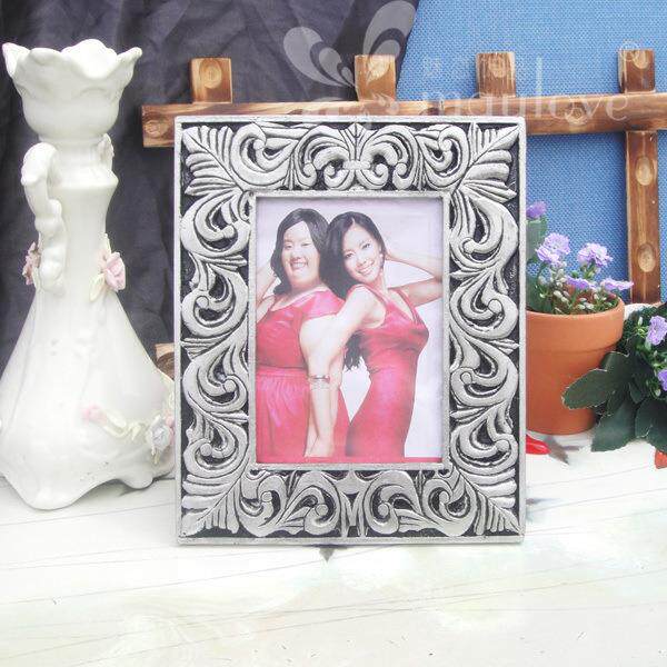 设计各式摆台桌雕花镜树脂创意相框7寸形像框相心YYQ架框摆饰品
