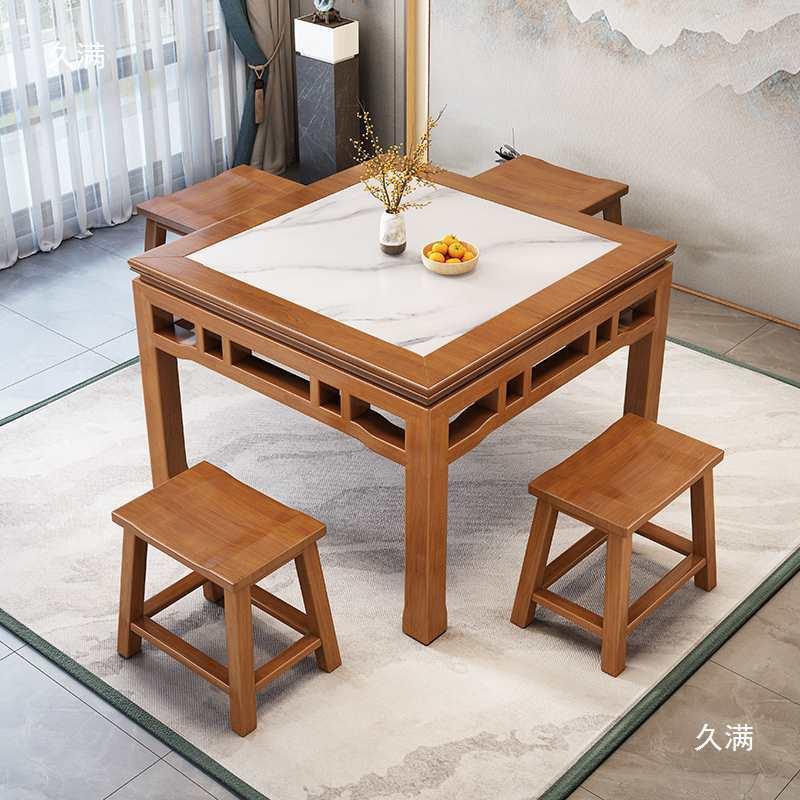 桌仙桌全实木正方形式老式小方桌农村中堂家八仙桌18用中餐桌饭店