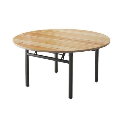 酒店家用圆桌面实木餐折加厚桌叠子转盘杉圆SEO木形台面桌