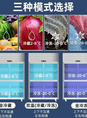 尚厨四门冰箱商用店厨房酒四不六门FVI冰柜钢保鲜大容量锈冷藏冷