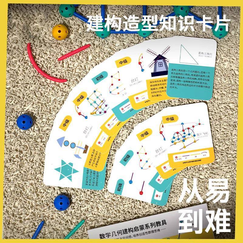 儿童积维木玩具益智何拼装OGF数0学几建构师-6-1岁男女孩智力思训