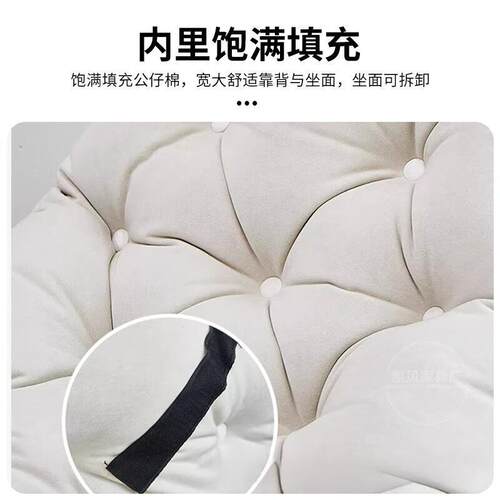 轻奢鹅摇懒单人摇椅椅卧室企DAX阳台可躺可睡极简摇摇椅客厅人沙