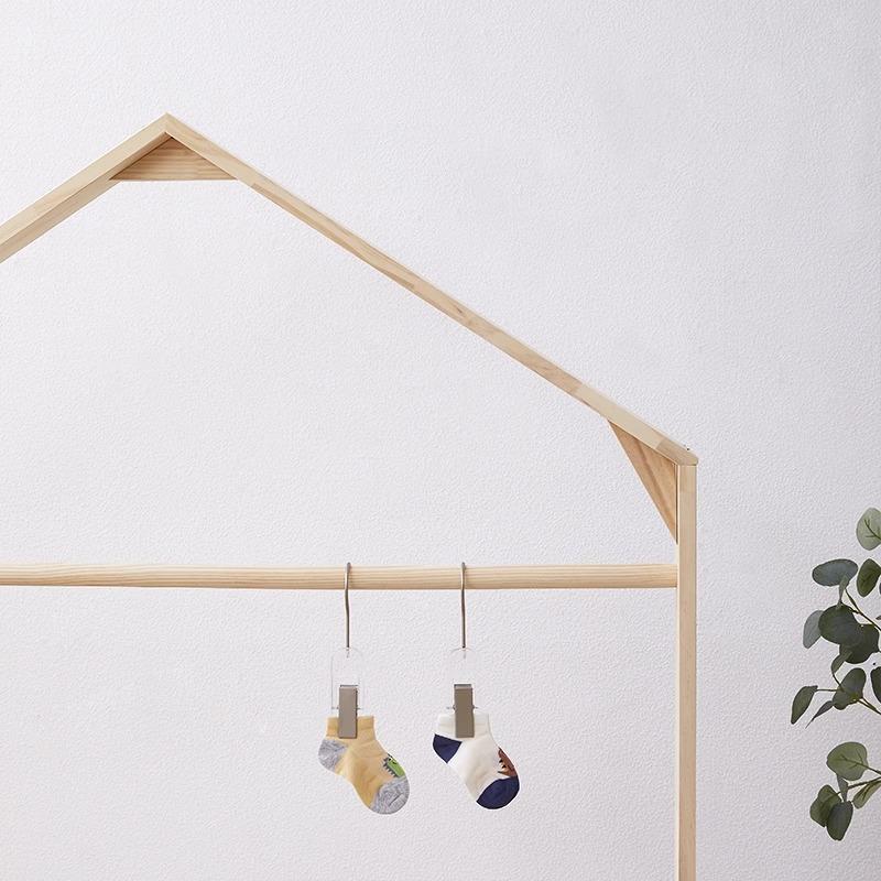 实木ORA衣帽架卧室落地挂衣架小房子物衣架置架式立家简易收纳用