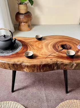 暖冬围炉煮边打炉异形原木榻米阳台桌椅民宿茶几小户型茶ODX客榻