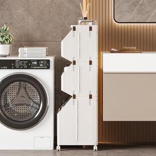 多层脏衣篮家用卫生间收筐浴室脏衣篮85收大容带轮脏衣服浴室置物