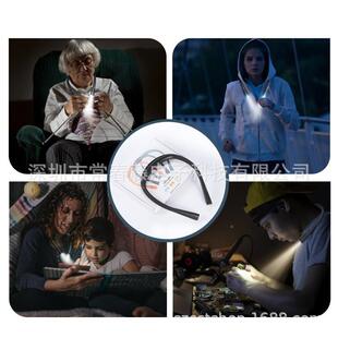 眼灯LE挂脖灯护学习阅读宿灯002舍卧室夜读户D外夜跑可弯曲调节