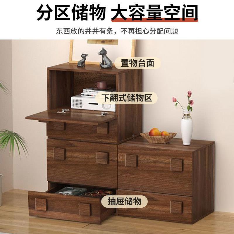 卡门柜物柜收动纳柜小户型复古阳见详情台柜个性电视柜可移拆储卸